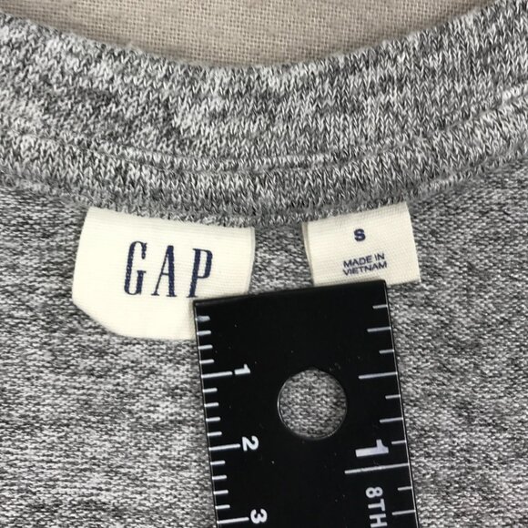 Gap T Shirt Women's Small Gray Pullover Top Stretch Scoop Neck Long Sleeve - Picture 5 of 13